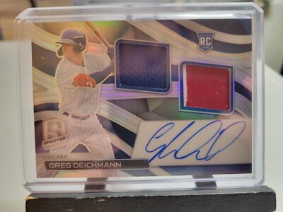 Greg Deichmann Rookie Dual Jersey Auto 2022 Panini Spectra Chronicles Auto