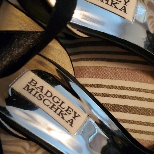 Badgley Mischka Bow Stiletto Heels 8.5 NEW - Picture 6 of 11