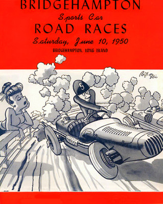 1950 Bridgehampton Sports Car Road Races - New York - Program Cover Poster