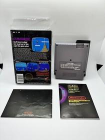 Gumshoe Nintendo NES Complete CIB 5 Screw Hang Tab Black Box Near Mint In Cello!