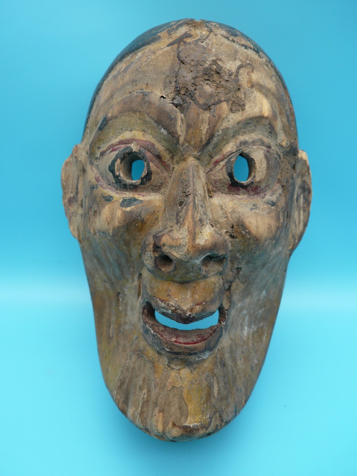 Ancien masque Népal/ Bouthan en bois