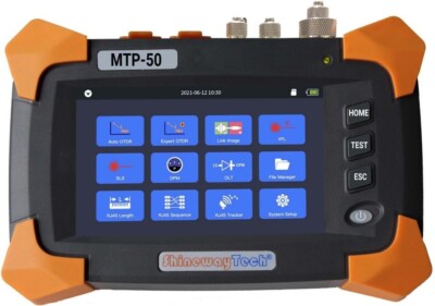 SHINEWAYTECH Mini OTDR 1310/1550nm 24/22dB VFL OPM OLS Map View RJ45 Cable Test