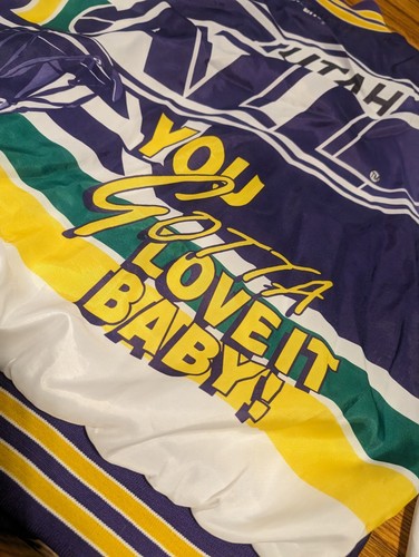 Vtg Utah Jazz NBA Chalk Line Jacket - XL - Rare 90s Fanimation Basketball - USA - Picture 20 of 24