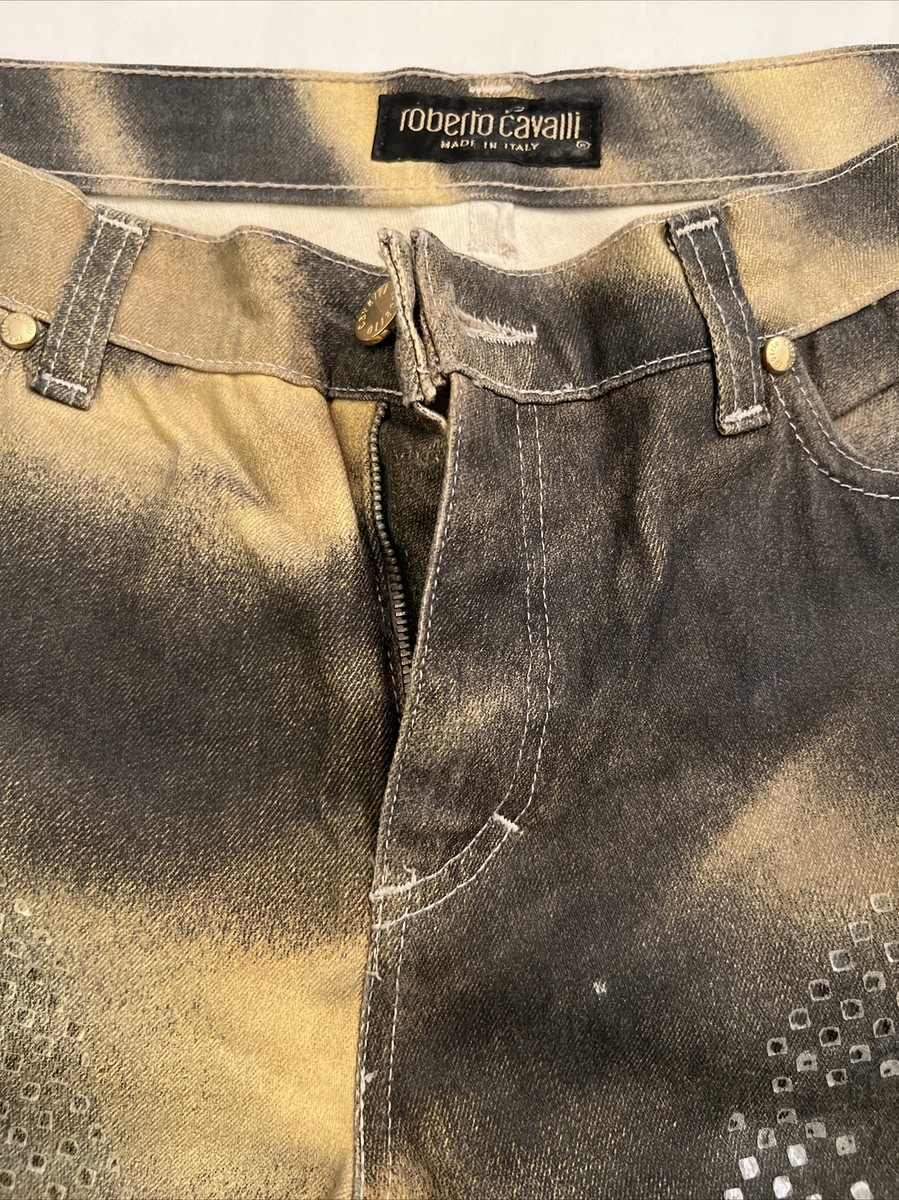 Roberto Cavalli trouser pants Fall 2000 Tiger Print jeans Roberto Cavalli trouser pants Fall 2000 Tiger Print jeans