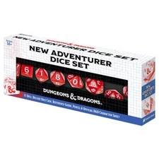 SDZ200202 Sirius Dice Dungeons & Dragons New Adventurer Set with Red Dice