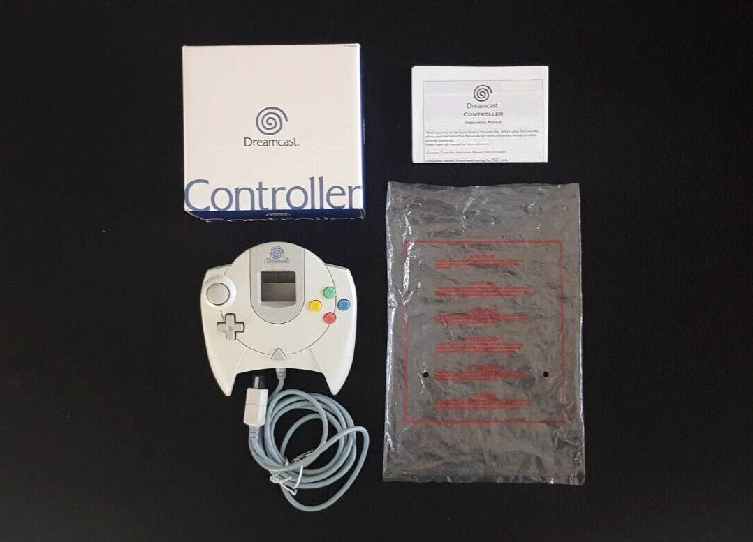 Manette Sega Dreamcast Translucide Noire | Turbo QS-135 Filaire - Bon état