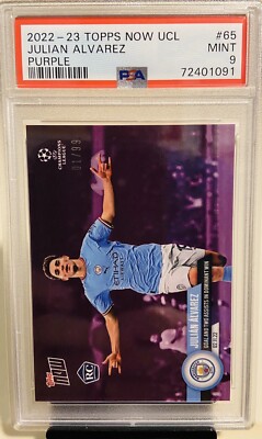 topps now Julian Alvarez UCL 014 アルバレス Julian Alvarez 2022 Topps Now UCL Purple Rookie RC 01/99