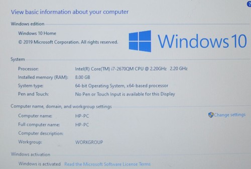 HP Pavilion 15-ay056TX Laptop Intel i7-6500U CPU 8G RAM 2TB HDD Win10 Home - Picture 3 of 3