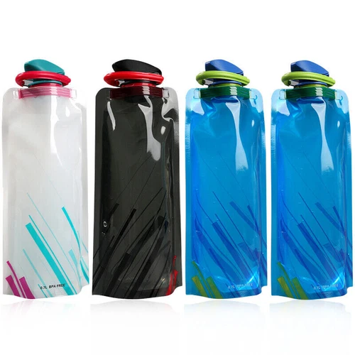 Faltbar Laufen Outdoor Aktivitäten Wasserflasche 700ml zusammenklappbar 700ml - Bild 22 von 32