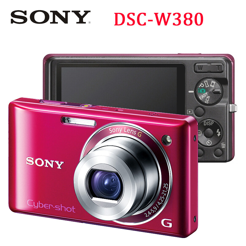 Sony Cyber-shot DSC-W380 14.1MP Pink Digital Camera 90% New Condition