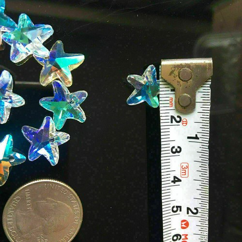 30x AB Starfish Crystal Faceted Prism Glass Suncatcher Chandelier Hanging Decor - Picture 7 of 12