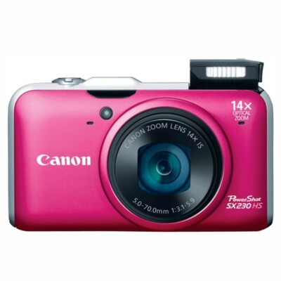 Canon PowerShot SX230 HS Digital Camera 12.1 MP 14x Zoom Image Canon PowerShot SX230 HS Digital Camera 12.1 MP 14x Zoom Image