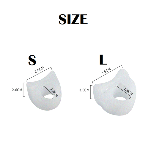 2x Soft Silicone Gel Toe Separator Bunion Corrector Cushions Pad for Pain Relief - Picture 6 of 13