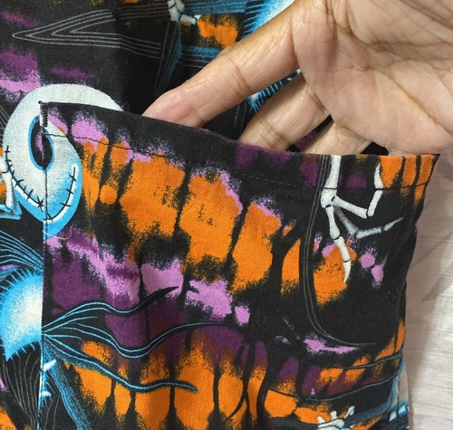 Tim Burton’s The Nightmare Before Christmas Scrub Top Disney Womens XL Cotton - Bild 4 von 10