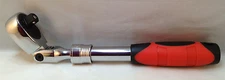 3/8" Dr. Long Handle Heavy Duty Flex Head Ratchet Extendable 9 3/4" to 14 3/4"