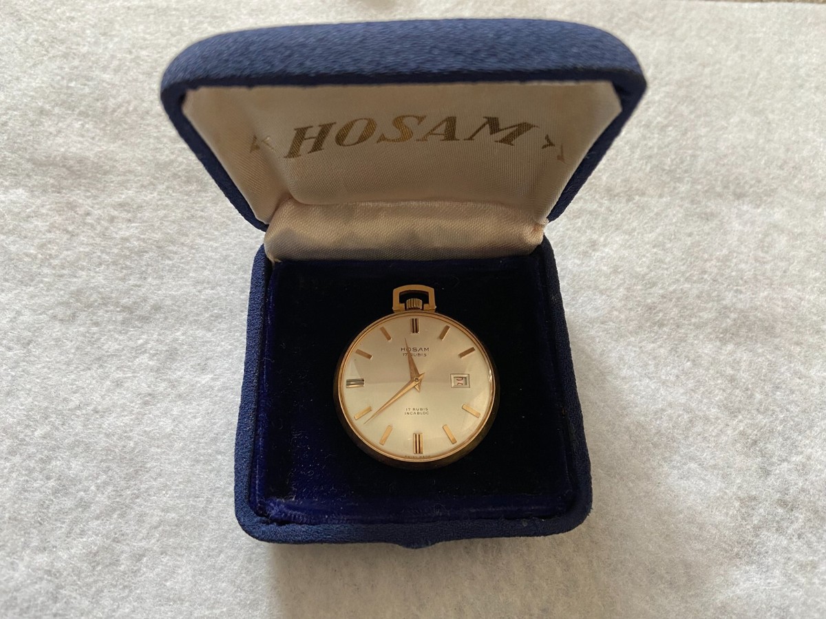 Swiss Made Hosam 17 Rubis Incabloc Vintage Mechanical Wind Up