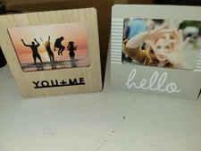 2 - 2in x 3in Picture Frames - Hello - You + Me home decor 