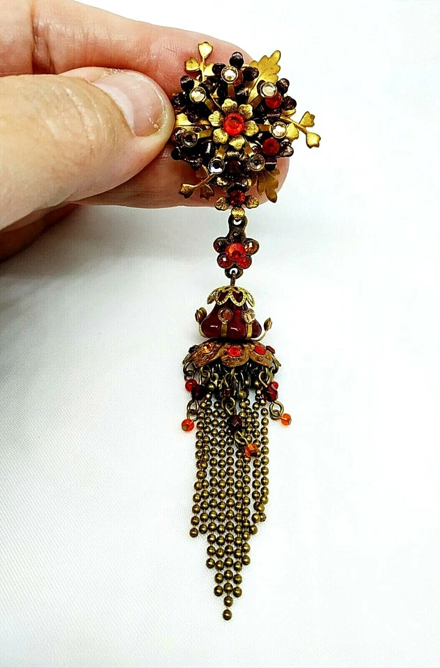 Precioso broche de cristal de diseño único Michal Negrin. Foto 3 de 4