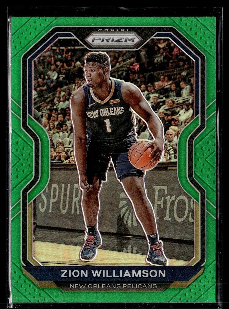 2020-21 PRIZM GREEN ZION WILLIAMSON PELICANS | eBay
