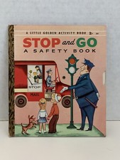 Vintage Stop And Go Golden Activity Book