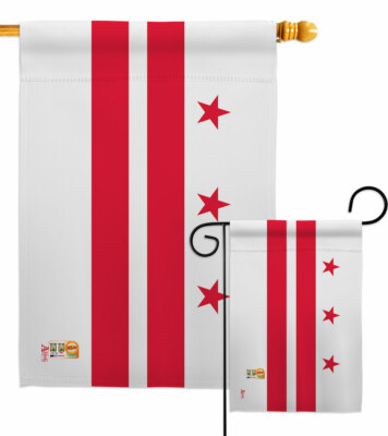 District of Columbia Garden Flag Americana States Decorative Yard House Banner
