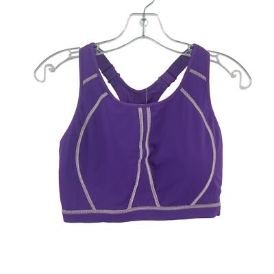 NWT Syrokan Women's 36D Purple Sports Bra Polyamide Blend