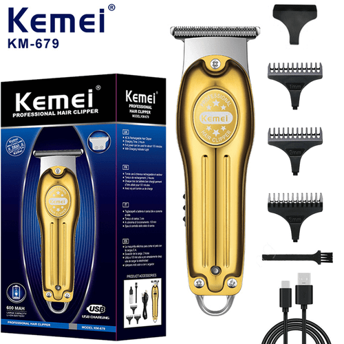 Kemei KM-679 Cortapelos Cortadora Inalámbrica Afeitadora Eléctrica Corte Barba Barbero - Imagen 12 de 14