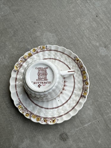 Copeland Spode BUTTERCUP England Coffee Cup and Saucer. Chipped - Picture 5 of 6