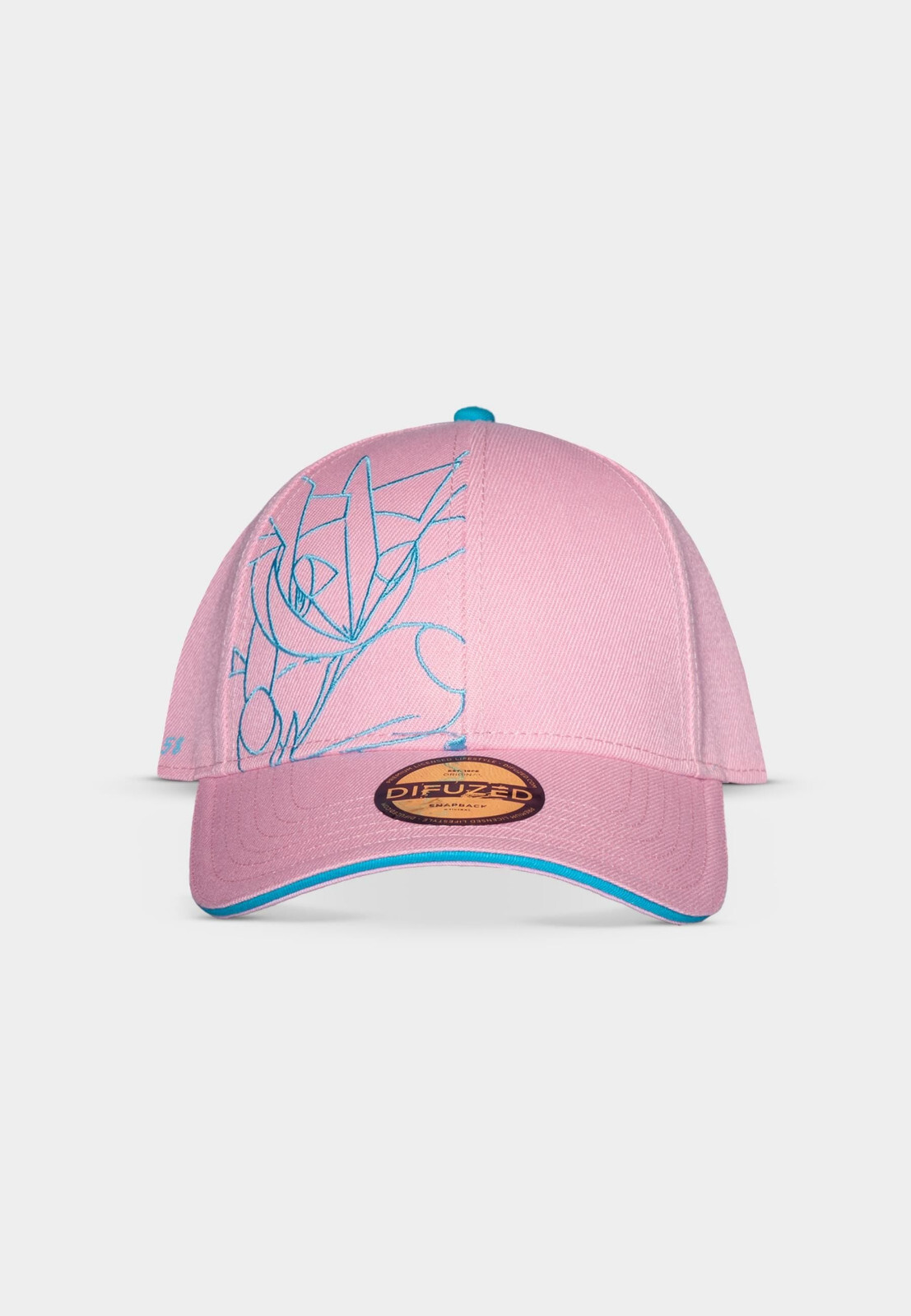 POKEMON GRENINJA LINE ART PINK SNAPBACK BASEBALL CAP