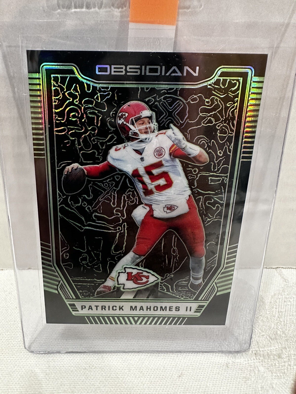2018 Panini Obsidian Electric Etched Green Patrick Mahomes 12/25 L👀k🔥🔥Nice!