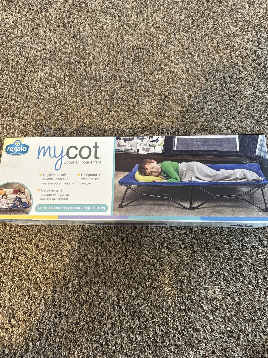 Regalo My Cot Portable Bed Royal Blue MPN 5001 Model 5001 for sale