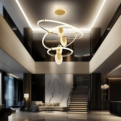 Modern Gear-Shaped LED Pendant Light – 24W/48W, Adjustable Drop, Acrylic & Iron, For Kitchen Island, Dining Room, Office Or Foyer