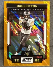 Cade Otton 2023 Score Orange Lava Buccaneers SP /565