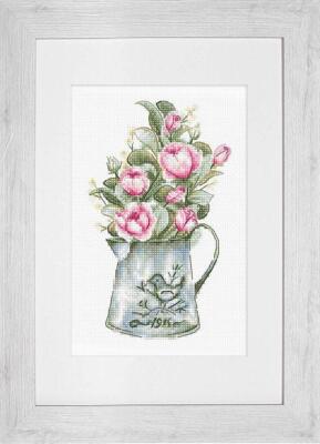 Bouquet with roses B7006L Luca-S Counted Cross-Stitch Kit