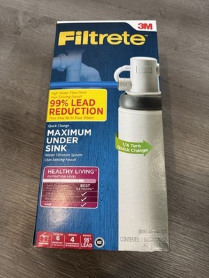 Filtrete 3M Maximum Under Sink Water Filter 3US-MAX-S01  1500 Gallon