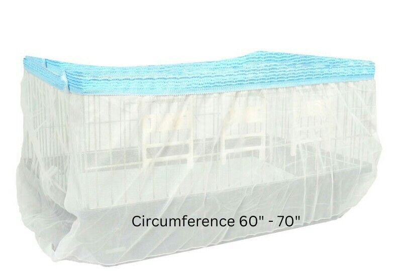 Seed Catcher  Max 70" See-through, Ventilated, Mess-free, Washable