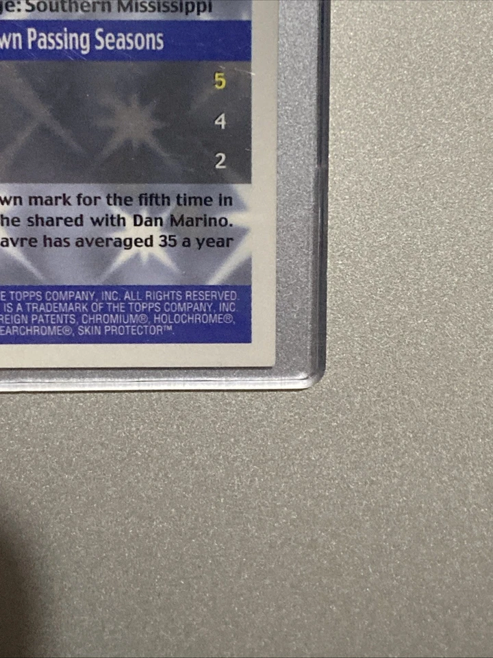 1999 年 Topps Chrome Brett Favre 折射器 #RN6 唱片号。 绿湾包装工 — 第 3/4 张图片