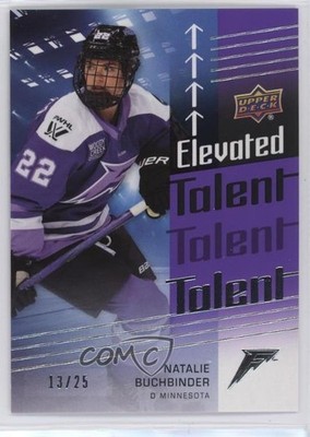 2024 PWHL Elevated Talent Purple 13/25 Natalie Buchbinder #ET-1 Rookie RC 15fy