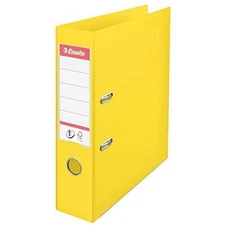 Esselte A4 Lever Arch File, Yellow, 72mm Spine, Plastic, Vivida Range, 624070 72