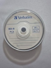 Verbatim 97238 25 GB 6X BD-R Blu-Ray Disc 10/Pack New