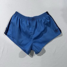 Vintage 70s Adidas Trefoil Track Shorts Sz XL 3 Inseam