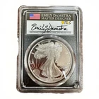 2021-S Silver Eagle Type 2 PCGS PR70 DCAM FDOI Damstra Signed