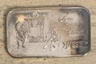 Merry Christmas - 1993 - 1 Troy Ounce Silver Bar - Toning on side
