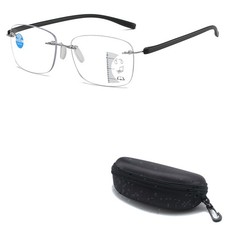 Trendy Rimless Multifocal Reading Glasses Frameless Multifocus Reader Eyeglasses