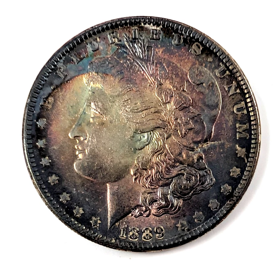 1889年 モルガンダラー 銀貨 1ドル硬貨 美術品・アンティーク・コレクション 【1ドル銀貨】1889年発行