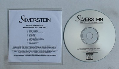Silverstein Arrivals & Departures Rare UK ADV CDR 2007 Alternative Rock Emo