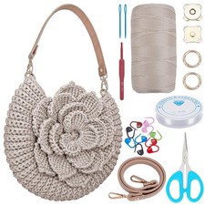 Crochet Bag Kit for Beginners Crochet Tote Bag Set Crochet Bag Starter Kit wi...