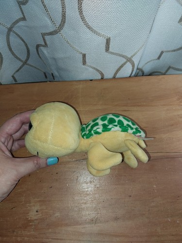 Ty Beanie Boos POKEY die Schildkröte 6 Zoll Sitzsack Plüschtier Stofftier Spielzeug Glitzeraugen - Bild 4 von 9