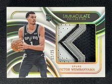 2023-24 Immaculate Collection Victor Wembanyama Massive Memorabilia Patch RC /25