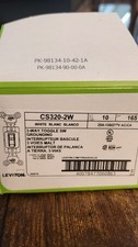 CS320-2w Leviton 3-Way Toggle Switch, 20Amp, 120/277V AC, White 10 pack